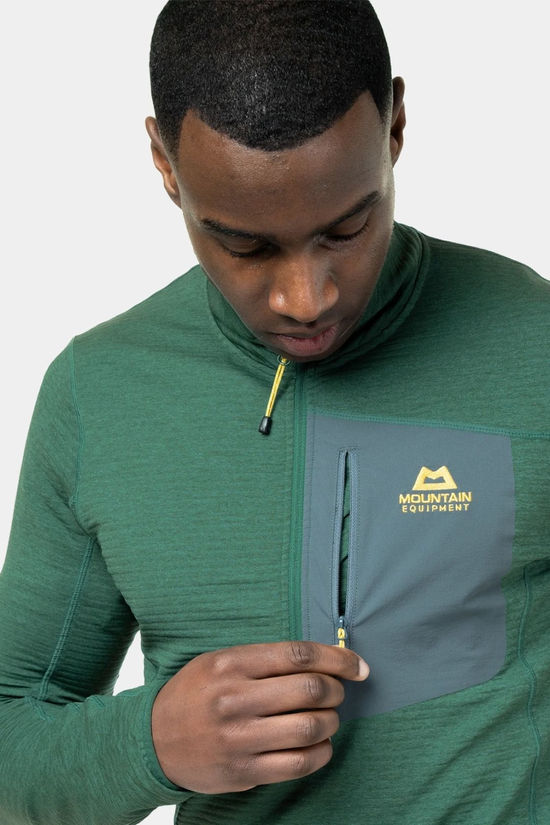 Mountain Equipment Mens Lumiko Zip T Fleece Fern/Ombre
