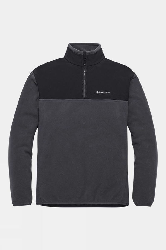 Montane Mens Roco Quarter Zip Fleece Midnight Grey
