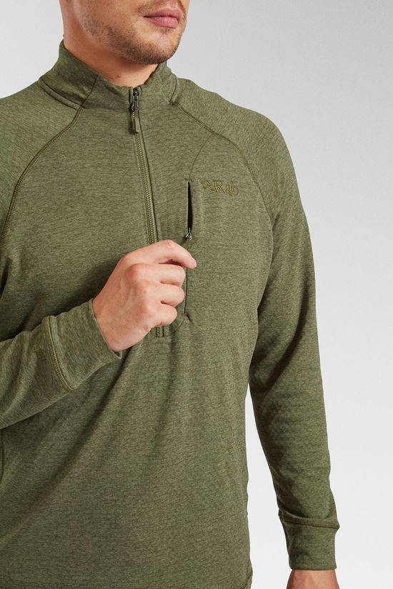 Rab Mens Nexus Pull-On Fleece Olive (Olive)
