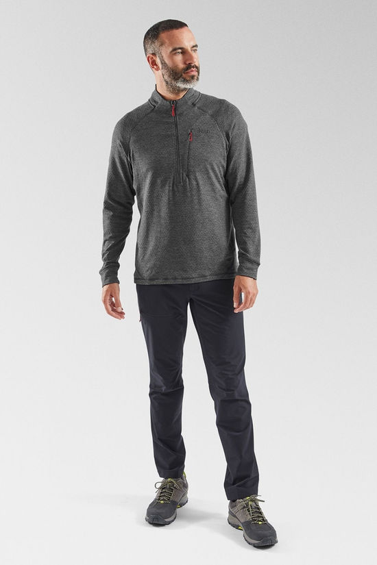 Rab Mens Nexus Pull-On Fleece Graphene/Tuscan Red