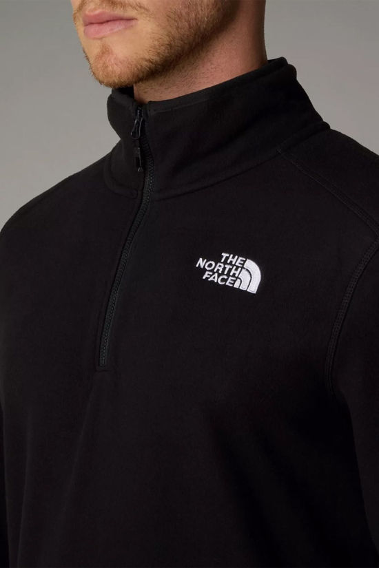 The North Face Mens 100 Glacier Quarter Zip Fleece Tnf Black-Npf