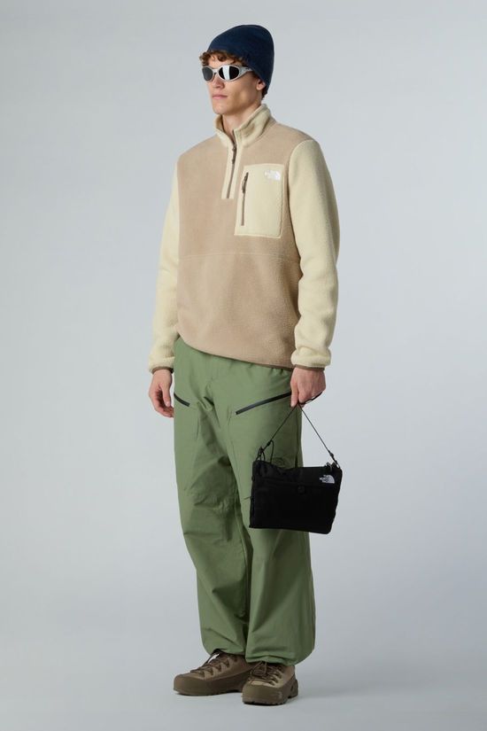The North Face Mens Yumiori Quarter Zip Fleece  Mushroom Grey/Gravel/Mo