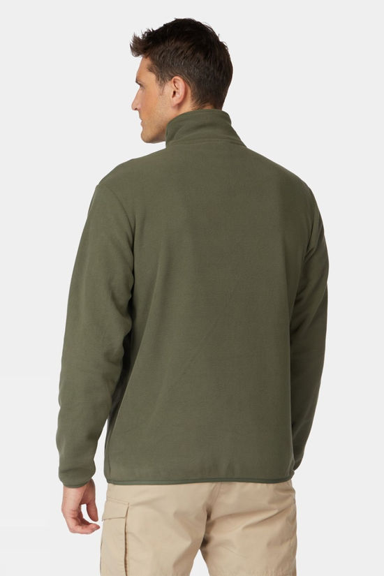 Ayacucho Mens Lightweight Adventure Quarter Zip Fleece II Dark Moss