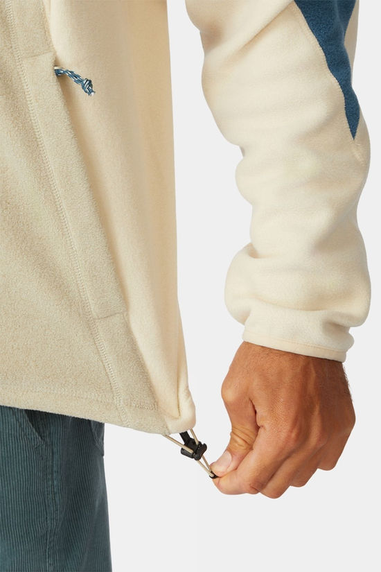 Ayacucho Mens Vlieland Half Zip Fleece Indian Teal/Moss Gray/Turtledove
