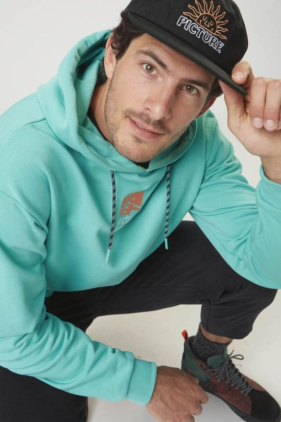 Picture Mens Cheetima Hoodie A Blue Turquoise