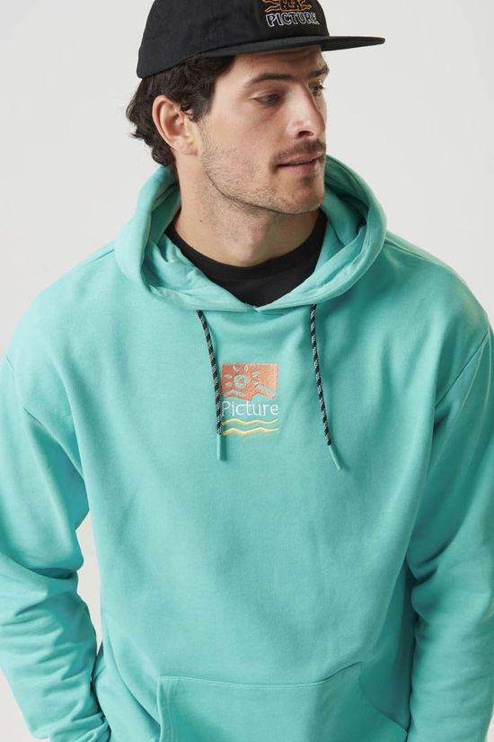 Picture Mens Cheetima Hoodie A Blue Turquoise