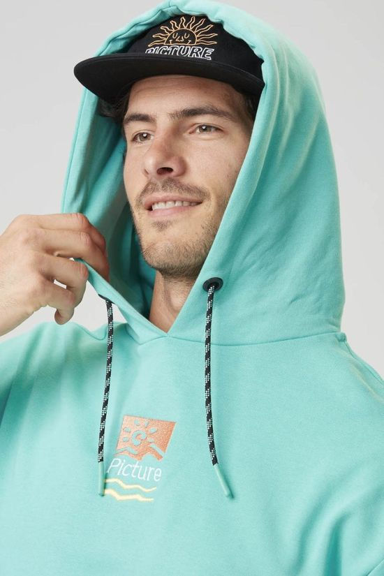 Picture Mens Cheetima Hoodie A Blue Turquoise