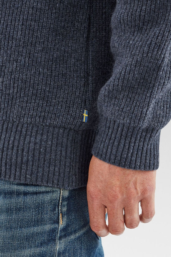 Fjallraven Mens Övik Rib Jumper Navy