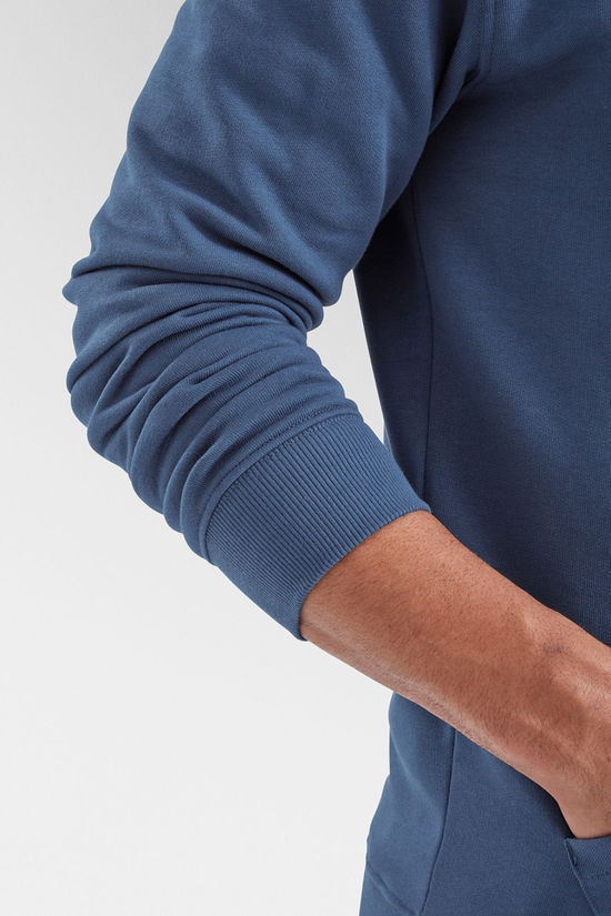Passenger Mens Yuca Organic Cotton Hoodie Dark Denim