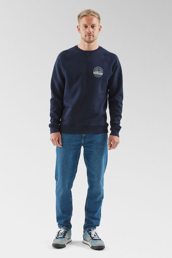 Passenger Mens Odyssey Organic Cotton Sweatshirt Rich Navy