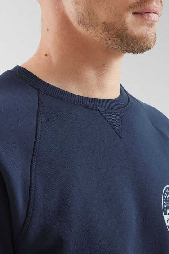 Passenger Mens Odyssey Organic Cotton Sweatshirt Rich Navy