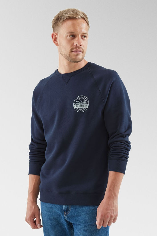 Passenger Mens Odyssey Organic Cotton Sweatshirt Rich Navy