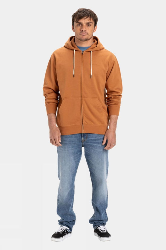 Quiksilver Mens Salt Water Full Zip Hoodie Bran