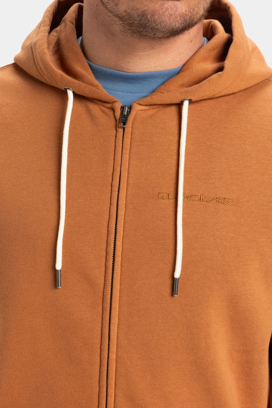 Quiksilver Mens Salt Water Full Zip Hoodie Bran