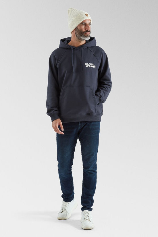 Fjallraven Mens Fjällräven Classic Hoodie Sweater Dark Navy