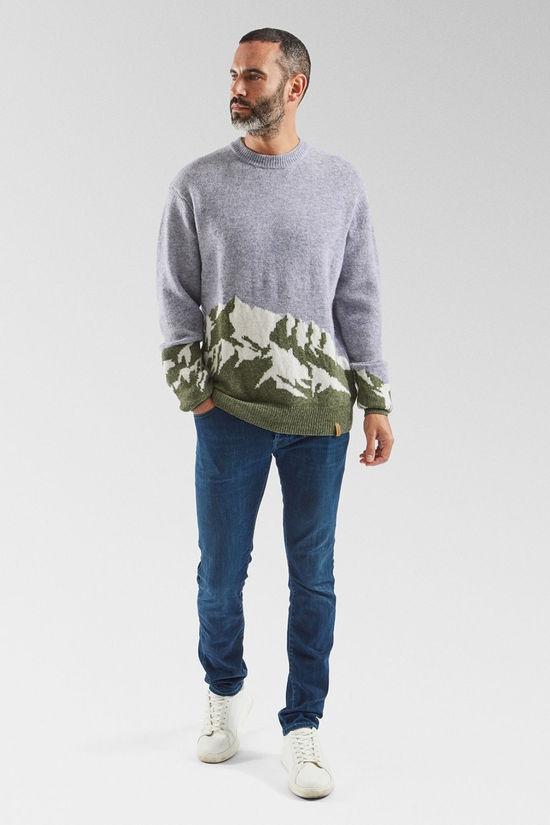 Ayacucho Mens Berg Landscape Jumper Ashen/Herder/Arborist