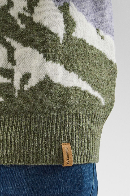 Ayacucho Mens Berg Landscape Jumper Ashen/Herder/Arborist