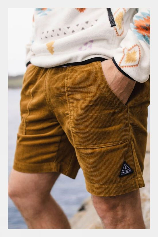 Passenger Mens Topanga Recycled Cord Shorts Tapenade