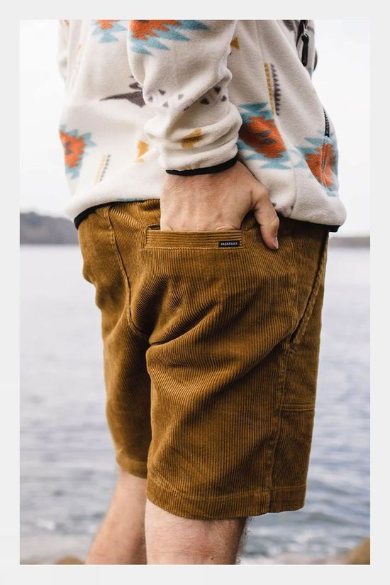 Passenger Mens Topanga Recycled Cord Shorts Tapenade