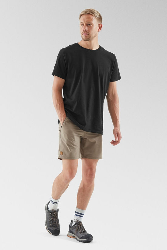 Fjallraven Mens Abisko Trail Stretch Shorts Suede Brown