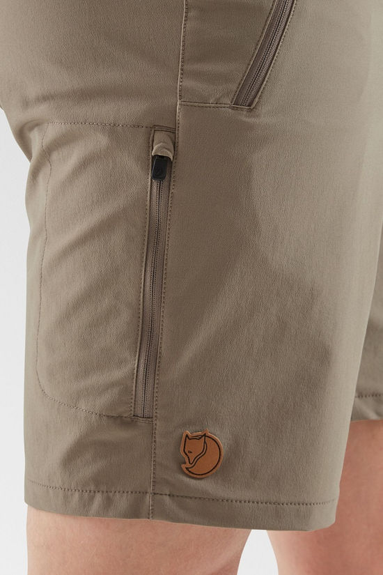 Fjallraven Mens Abisko Trail Stretch Shorts Suede Brown