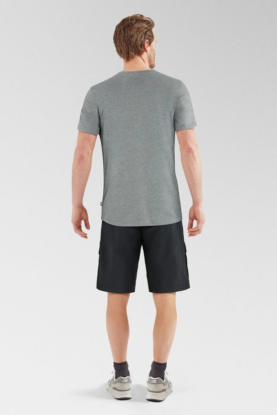 Fjallraven Mens Abisko Hybrid Trail Shorts  Black