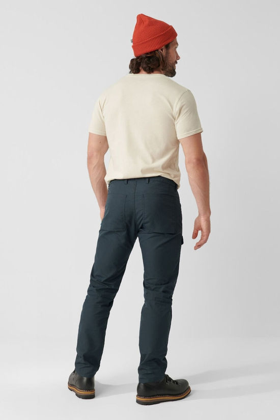 Fjallraven Mens Greenland Jeans Trousers - Long Dark Navy