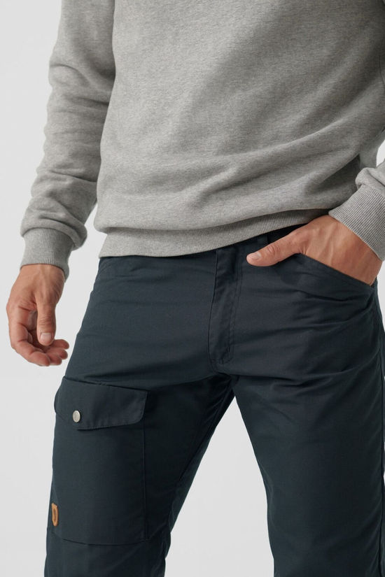 Fjallraven Mens Greenland Jeans Trousers - Long Dark Navy