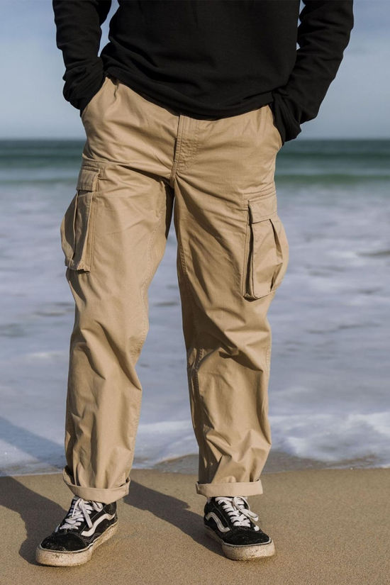 Passenger Mens Adventurer Cargo Trousers Chinchilla Brown