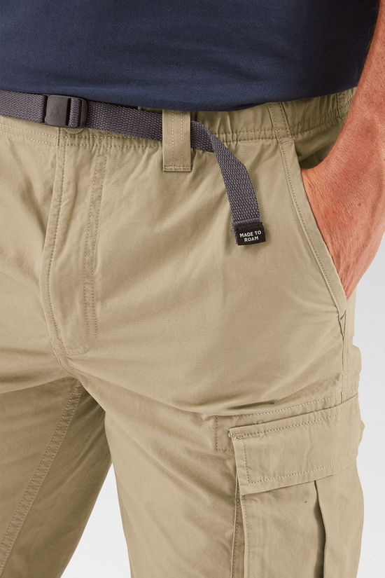 Passenger Mens Adventurer Cargo Trousers Chinchilla Brown