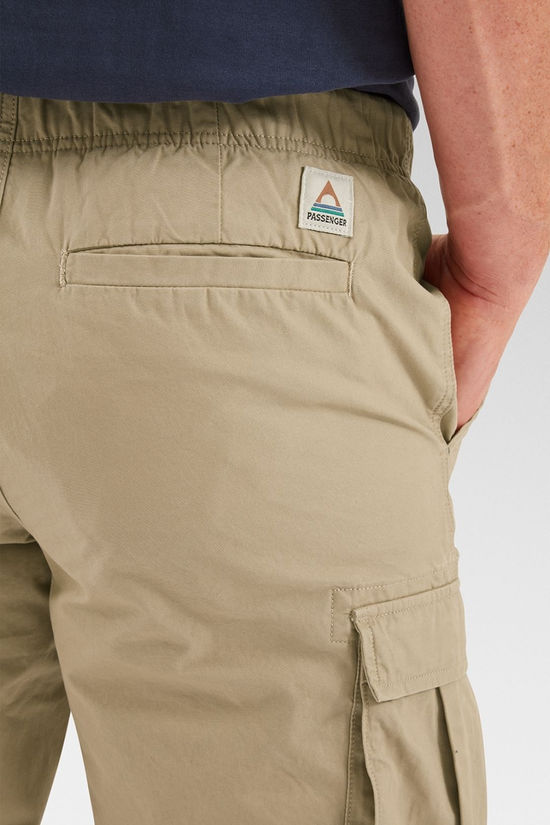 Passenger Mens Adventurer Cargo Trousers Chinchilla Brown