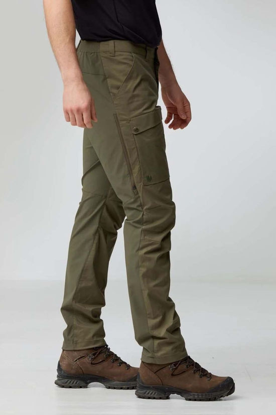 Fjallraven Mens Abisko Hybrid Trail Trousers Laurel Green