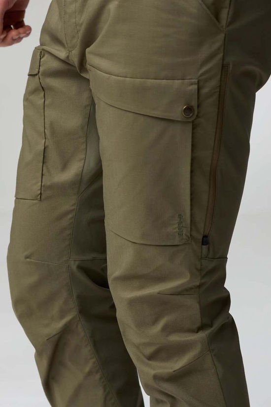 Fjallraven Mens Abisko Hybrid Trail Trousers Laurel Green