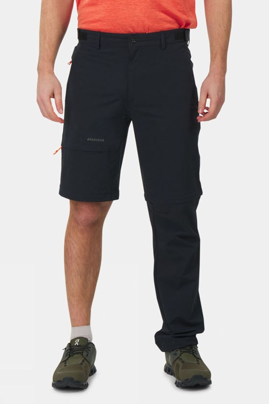Ayacucho Mens Forest Softshell Zip-Off Trousers Black
