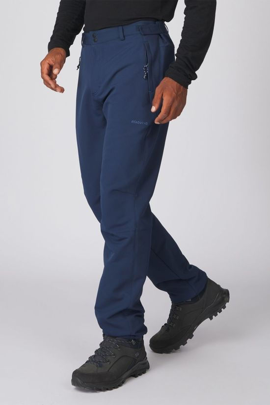 Ayacucho Mens Adventure Softshell Trousers Navy