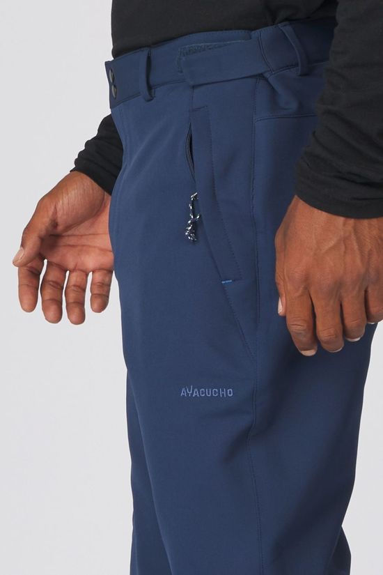 Ayacucho Mens Adventure Softshell Trousers Navy