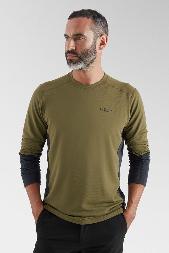 Rab Mens Conduit Crew Baselayer Oak
