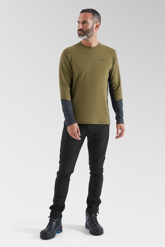 Rab Mens Conduit Crew Baselayer Oak