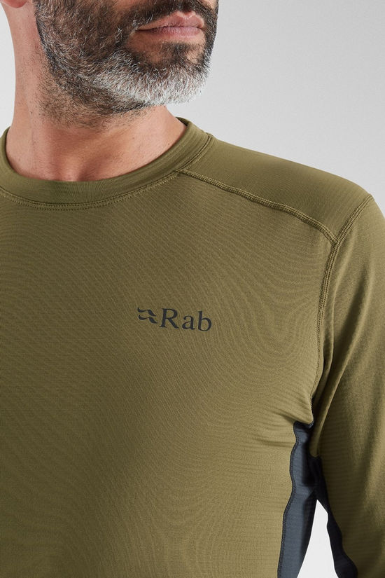 Rab Mens Conduit Crew Baselayer Oak