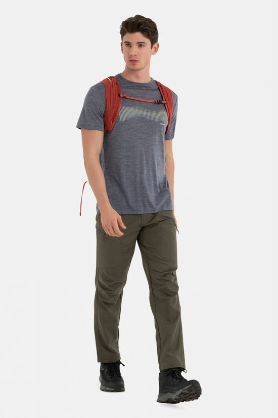 Icebreaker Men Merino 125 Cool-Lite Sphere III T-Shirt - Terrain Lines Graphite Heather