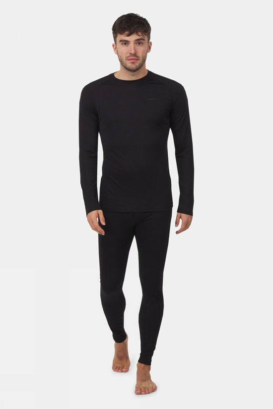 Ayacucho Mens Baselayer Long Bottoms Black