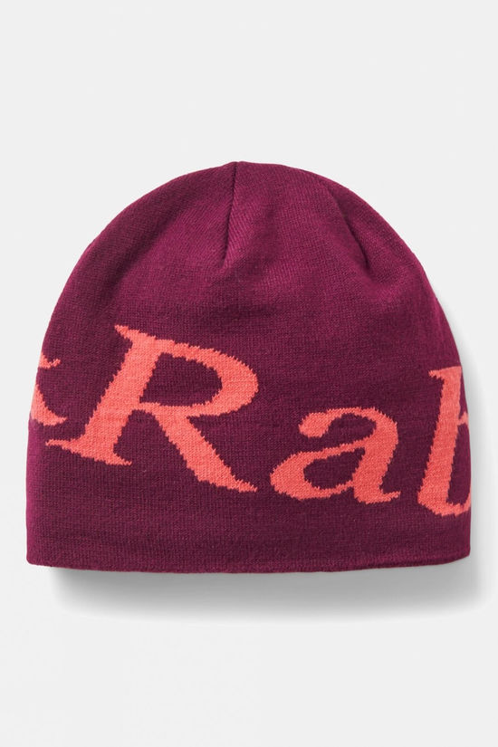 Rab Unisex Logo Beanie Mulberry/Hibiscus