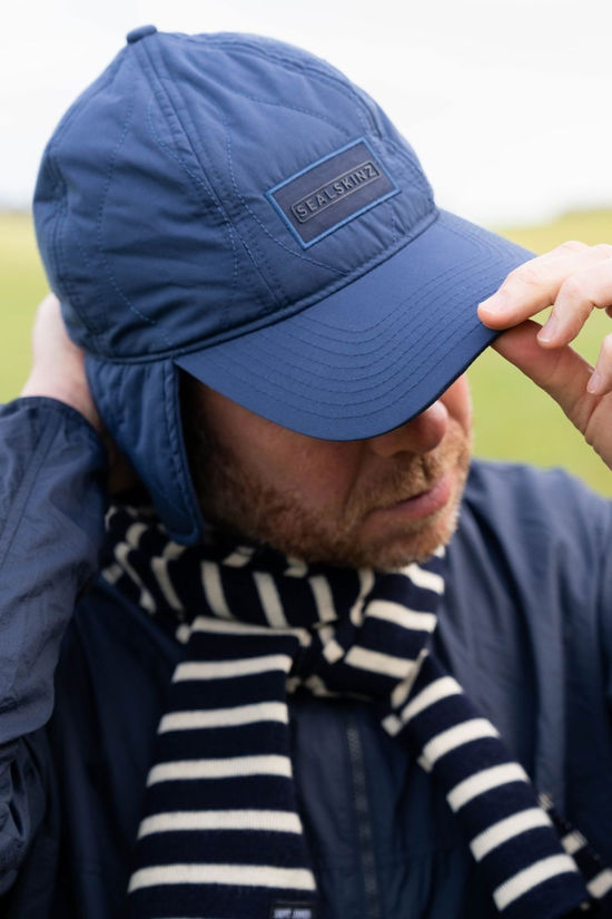 Sealskinz Diss Waterproof Onion Quilt Ear Warmer Cap Navy