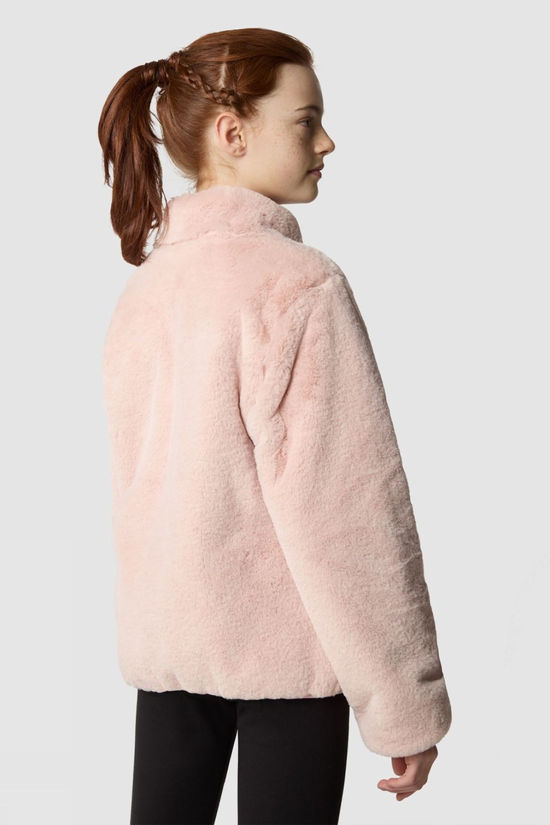 The North Face Girls Reversible Mossbud Jacket Pink Moss