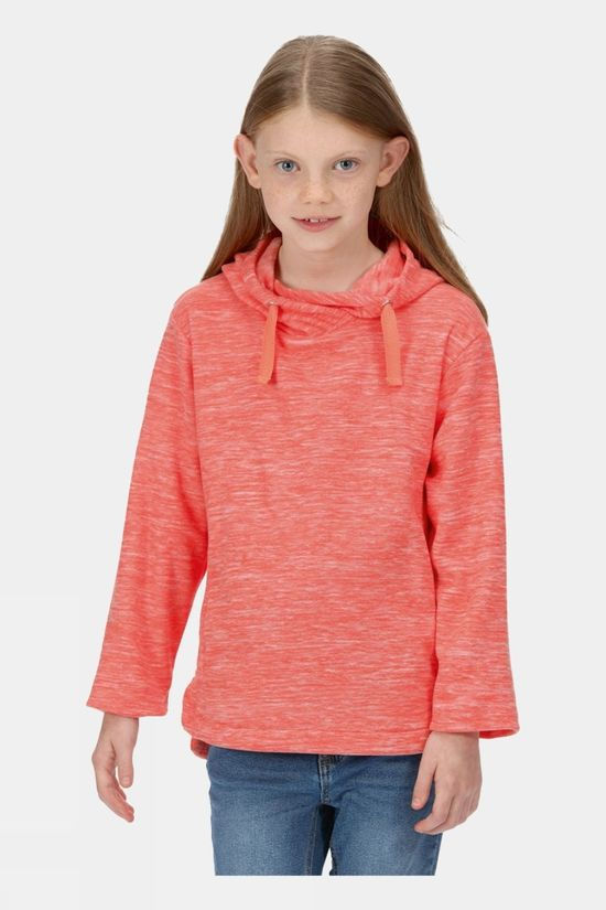 Regatta Youth Kalina Hooded Fleece 14+ Fusion Coral Marl