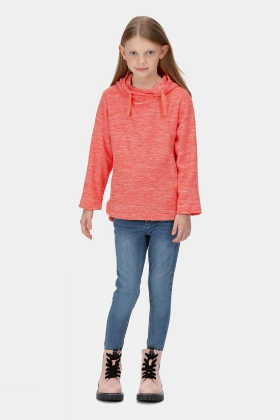Regatta Youth Kalina Hooded Fleece 14+ Fusion Coral Marl