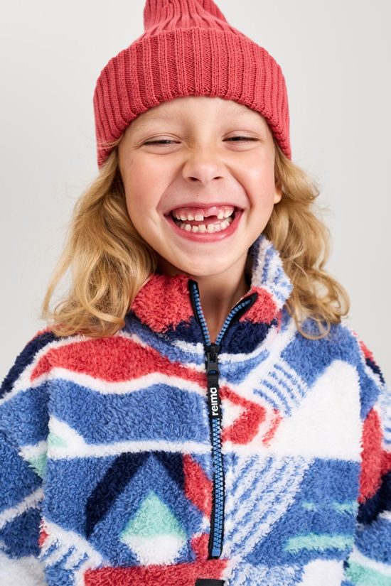 Reima Kids Turkikas Fleece Anorak Blue Ocean