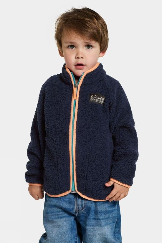 Didriksons Kids Gibbs Full Zip Fleece Top Navy