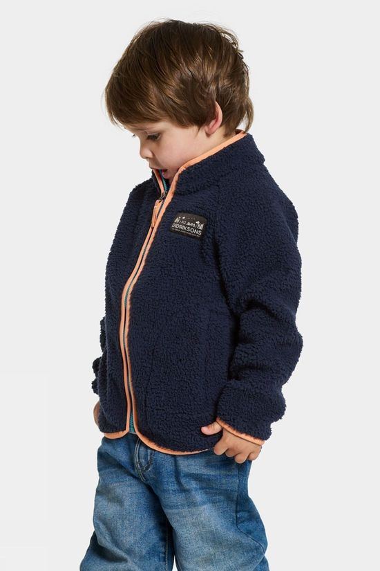 Didriksons Kids Gibbs Full Zip Fleece Top Navy