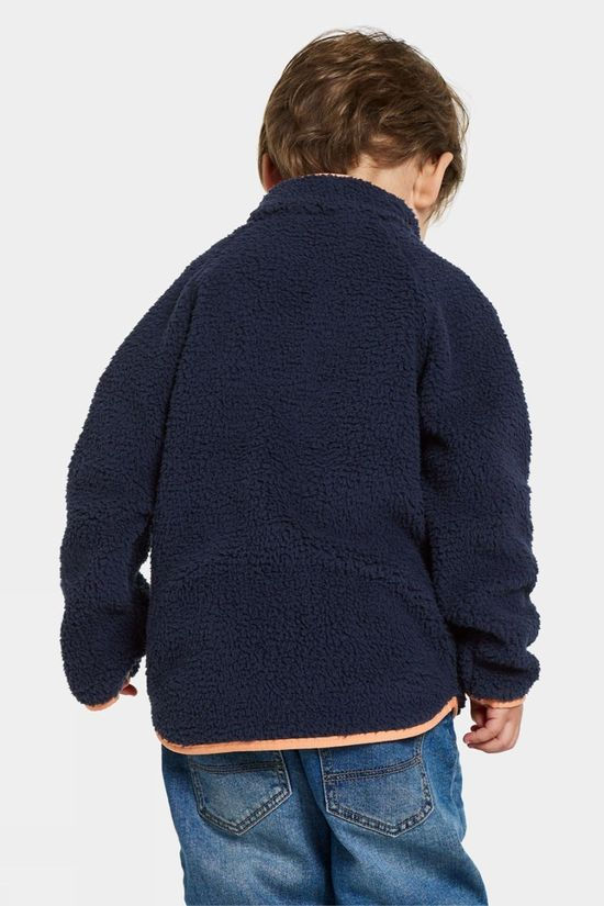 Didriksons Kids Gibbs Full Zip Fleece Top Navy